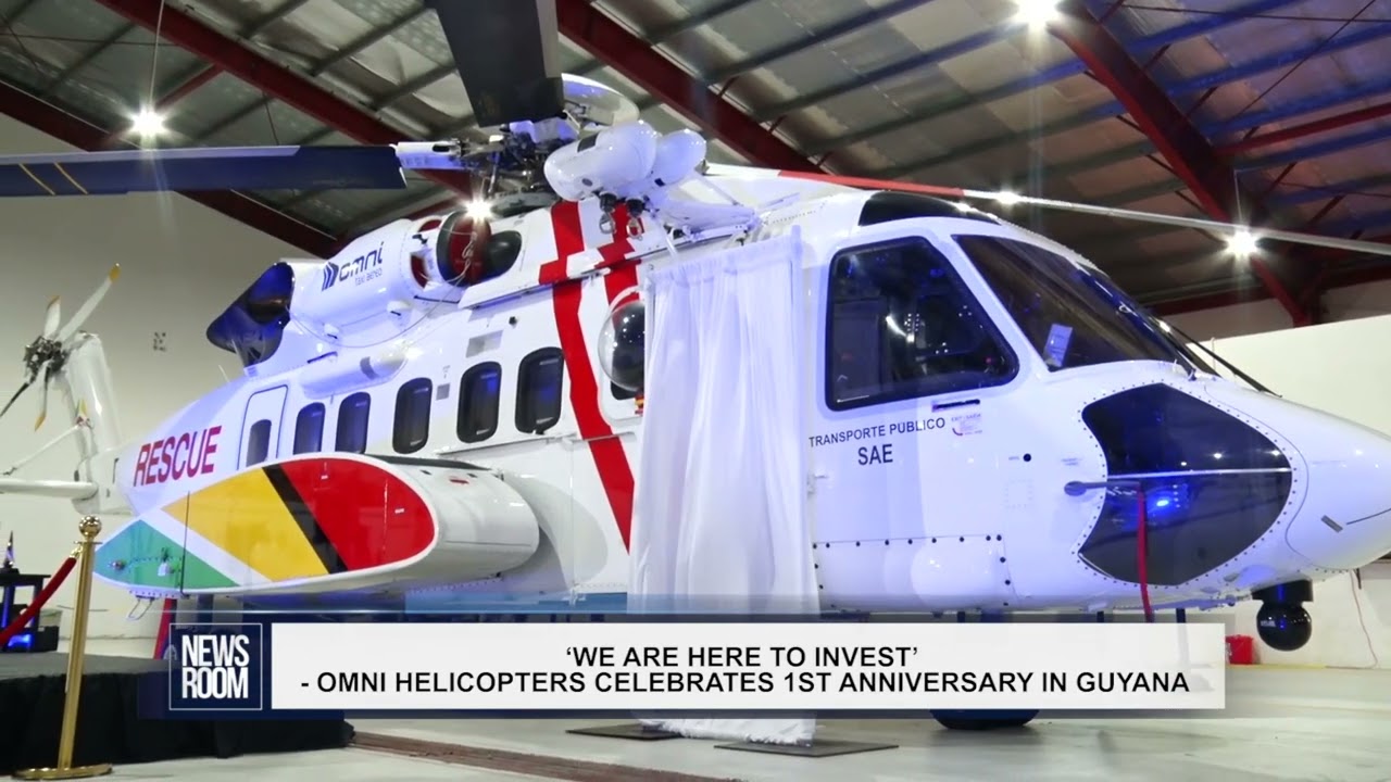 ‘WE ARE HERE TO INVEST’   OMNI HELICOPTERS CELEBRATES 1ST ANNIVERSARY IN GUYANA