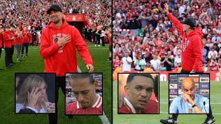 Pep Guardiola,Virgil Van Dijk,Klopp Wife Ulla,Arnold Emotional Reaction To Jürgen Klopp's Farewell