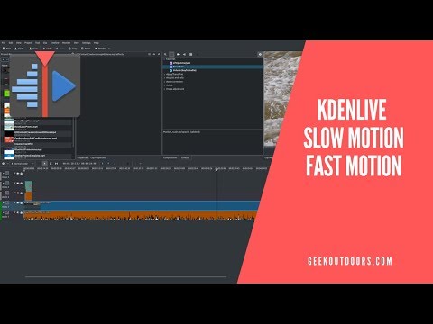 How To Do Slow Motion, Fast Motion, & Reverse Motion! | Kdenlive Tutorial Geekoutdoors.com EP1039