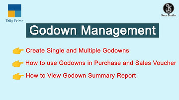 How to Create and Manage Single and Multiple Godowns in TallyPrime | Godown Management Hindi