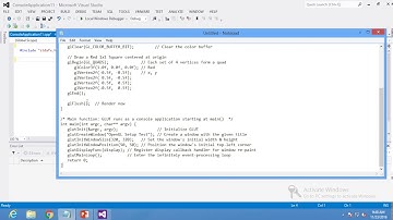 How to run open GL in visual studio 2012