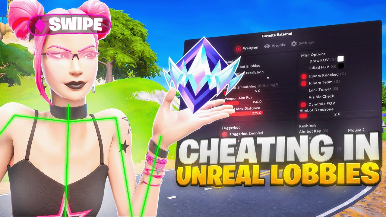 I Used The BEST Fortnite CHEAT In Unreal Lobbies 🏆