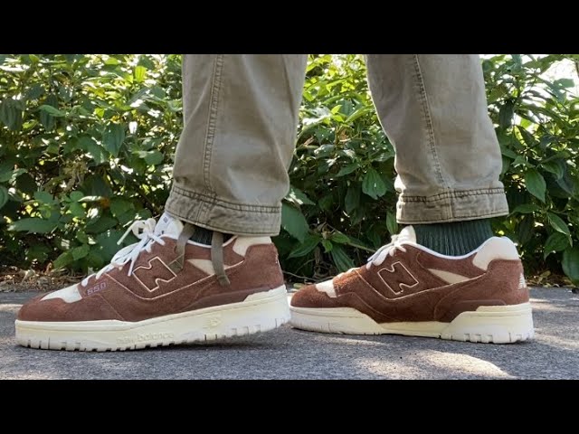 Aime Leon Dore x New Balance 550 Brown Beige BB550DB1 On Foot Review