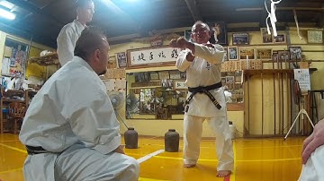 わ受け Wa uke circular block / Yonabaru dojo Uechi ryu Karate do Hozonkai / Hanshi Takehiro Gaja 9 dan