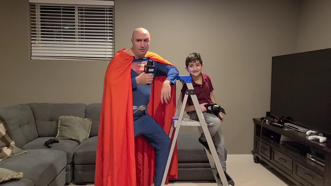 kid hits dad with a baseball bat YouTube