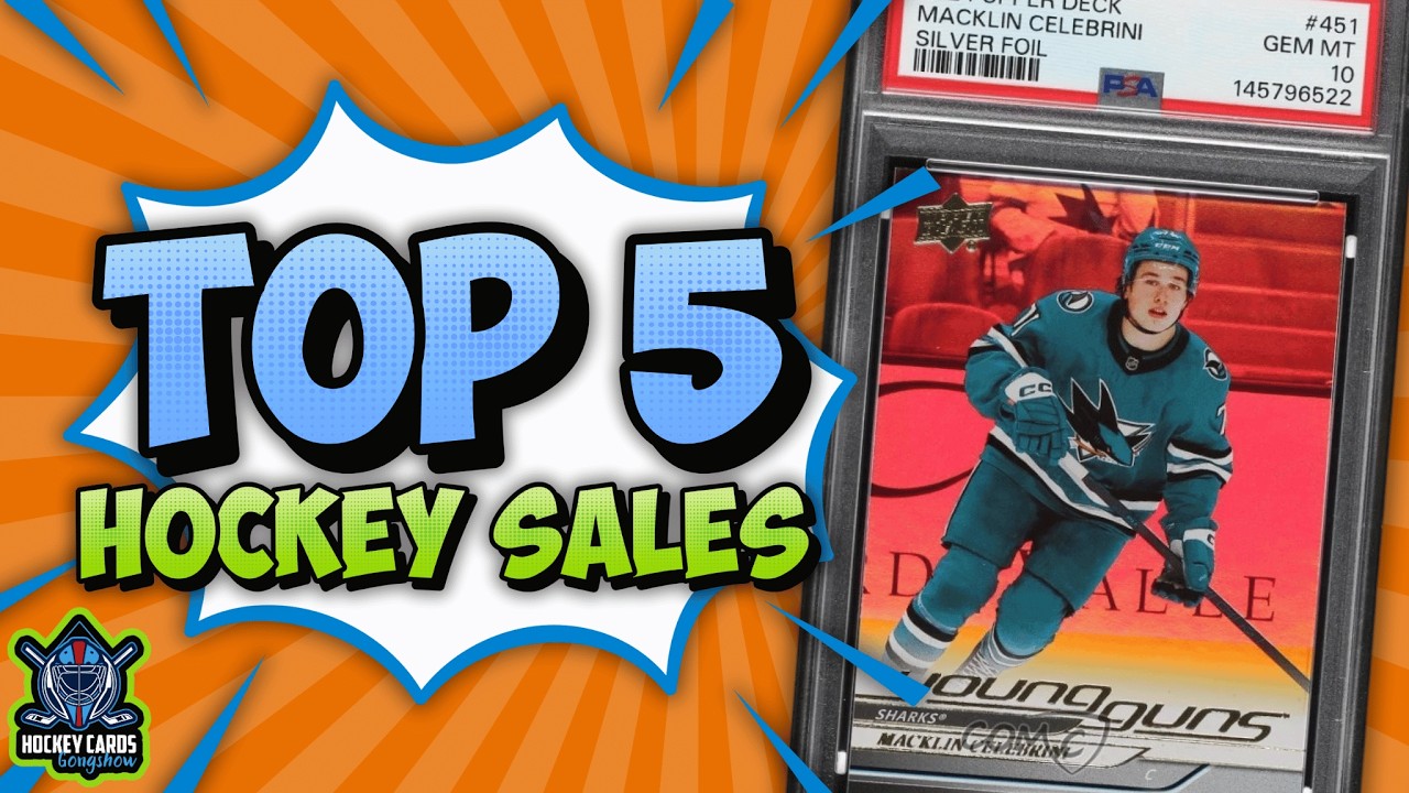 Macklin Celebrini & Wayne Gretzky Cards Set Records | The Top 5 Hockey Card Sales Last Week