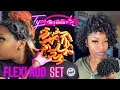 DYING MY NATURAL HAIR JET BLACK | FLEXI ROD SET ON BLOW DRIED HAIR *Very Detailed * Amazing Results!