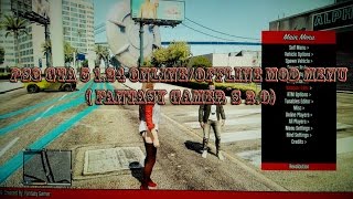 Ps3 Gta 5 1.24 Onlineoffline Mod Menu Fantasy Gamers 2.0