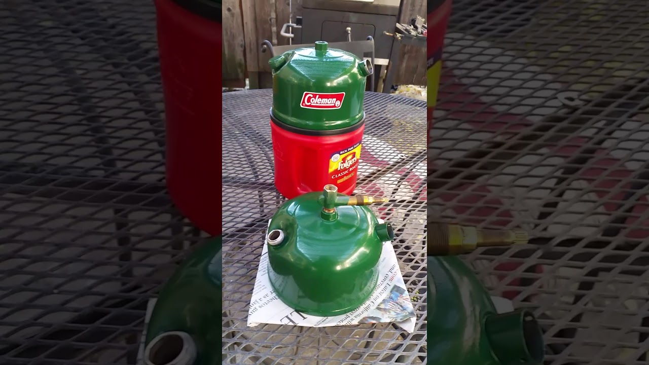 How I painted two coleman fount's. YouTube