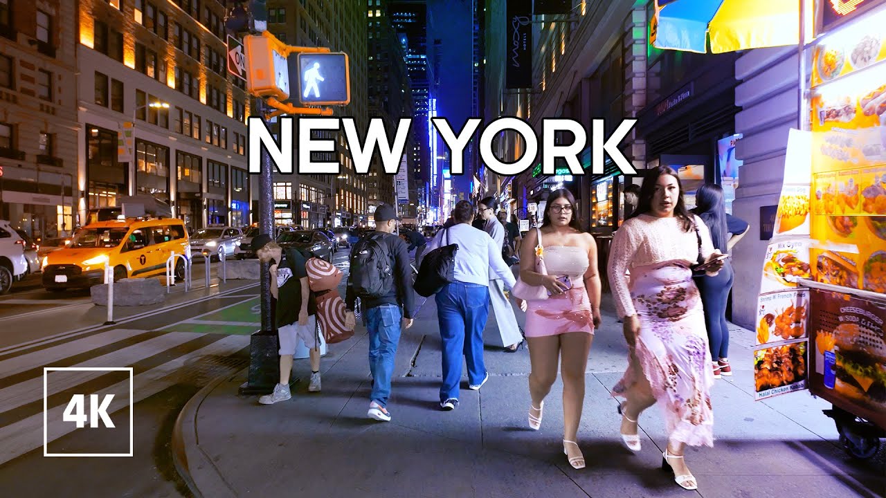 New York, Amerika Serikat | Late | Jelajah Kota Malam 4K