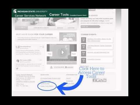 Career Tools Video