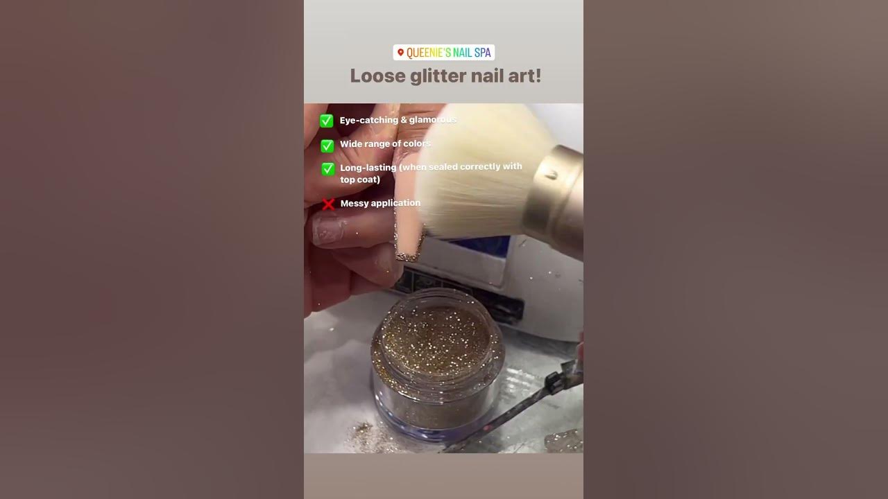 Loose Glitter Nail Art – Lovely Nails And Spa