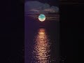 Moonlight sea scene☺️ | moon ocean waves | Beautiful moon | moon beach #sunset #moonshine #moon
