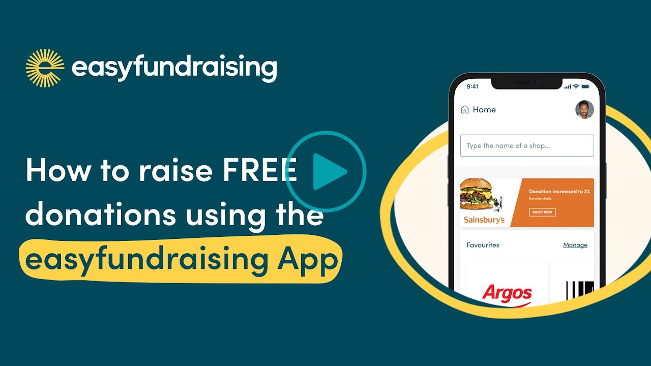 How to raise free donations using the easyfundraising app youtube