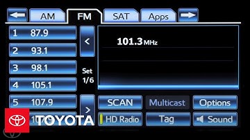 How-To: Premium HDD Navigation with Entune® Multimedia - AM/FM Radio | Toyota