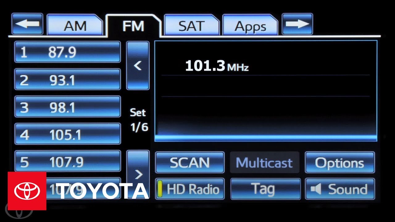 HowTo Premium HDD Navigation with Entune® Multimedia AM/FM Radio