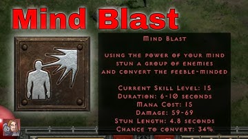 D2R Skills & Abilities - Mind Blast, Shadow Disciplines (Assassin)