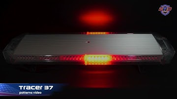 Tracer 37 LED Light Bar Patterns Top View