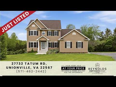 27732 Tatum Rd, Unionville, VA home video tour