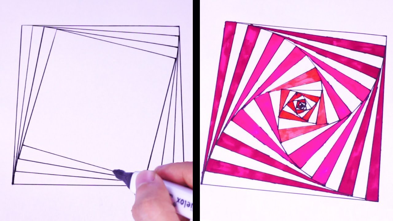 Easy And Cool Drawings Tricks Easy Drawing Tutorial Youtube - Reverasite