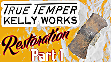 ANTIQUE AXE Restoration. PART 1, HOW TO Cold Blue. (OFFICIAL VIDEO)