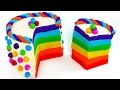 Play Doh Torta, Plastilina Pongo Giocattoli, Español, Play Doh Cake Rainbow!!!