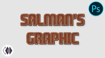 How To Make a Leather Text Effect In Adobe Photoshop | Salman
