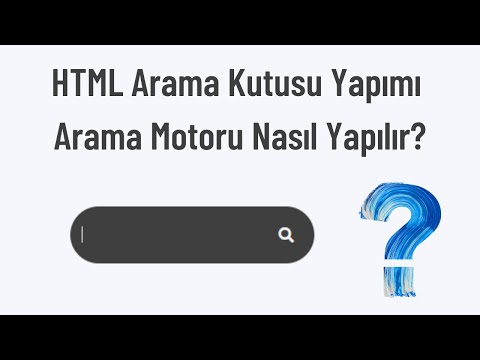 Video: Sitede Bir Arama Motoru Nasıl Oluşturulur