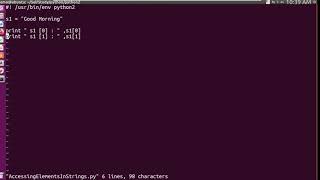Python2 | Accessing Elements of String Wealth