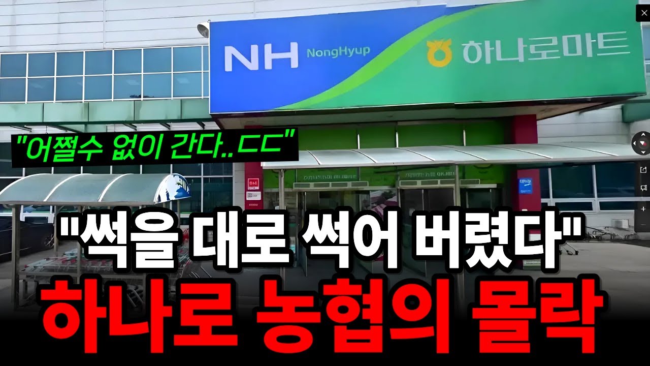 농협의 숨겨진 적자, 하나로마트 폐점 이면의 진실 썩을대로 썩은 구조