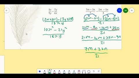 Addition and Subtraction of Algebraic Fractions (Part A) - Timoy White