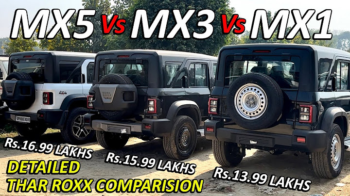 THAR ROXX MX1 Vs MX3 Vs MX5😍COMPARISION OF THAR ROXX ✅13.99 Vs 15.99 Vs 16.99 Lakhs❤️ NEW THAR ROXX