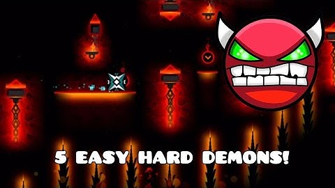 5 HARD DEMONS (ALMOST) ANYONE CAN BEAT! | Geometry Dash
