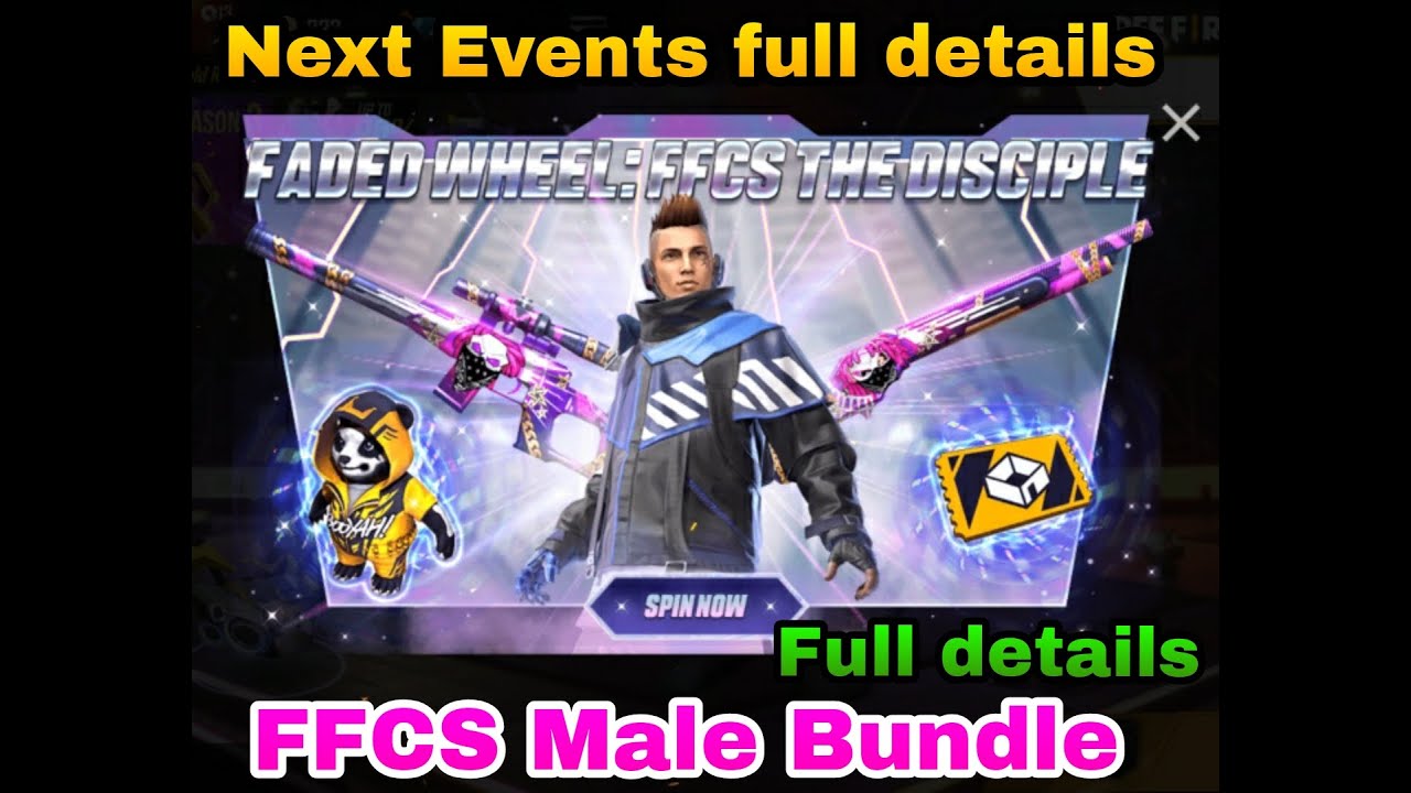 Freefire FFCS Male Bundle Faded Wheel  full details in tamil
