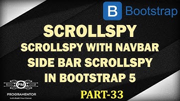 33 | Bootstrap 5 ScrollsPy | SideBar ScrollsPy | ScrollsPy With Navigation Bar | BS 5 (Hindi/Urdu)