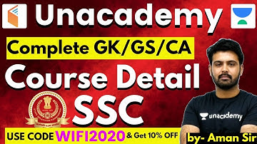 Course Detail SSC | Complete GK/GS/CA Batch | USE CODE "WIFI2020" & GET 10% OFF