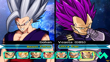 Beast Gohan VS Vegeta Ultra Ego | DBZ: Budokai Tenkaichi 3 Legacy of Tenkaichi [60FPS]