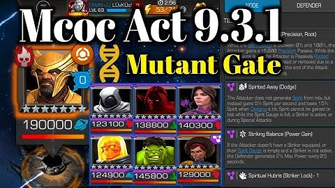 Mcoc ACT 9.3.1 Easy Path / Mutant Gate - Heimdall Boss  | Mcoc ACT 9.3.1 | Mcoc ishvalangaming 