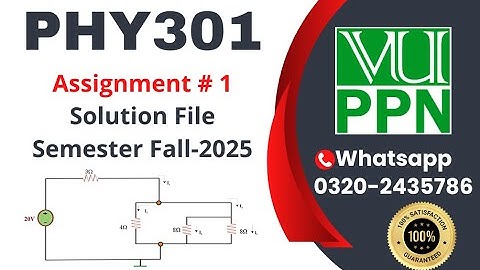phy 301 assignment 1 solution 2025 #phy301 #solution phy301