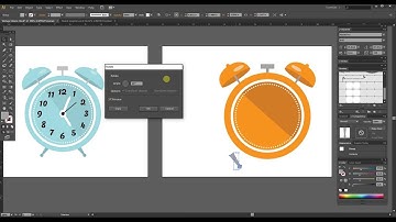Tutorial - How to create a vintage alarm clock in Adobe Illustrator
