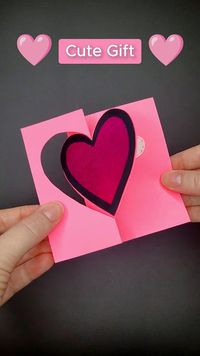 Cute Gift Idea 💖 Spinning Heart Card | How to Make Pop Up | Valentine’s Day Gift | DIY Paper Craft