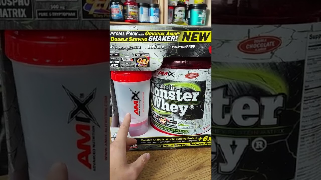 Крутой набор от Amix : протеин + шейкер + 6 пробников.