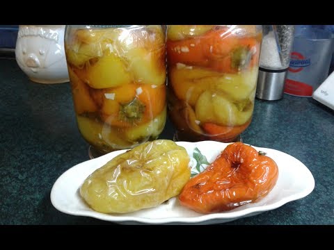 Видео рецепт Жареный болгарский перец в маринаде