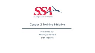 Soaring Society of America Condor 2 Training Initiative