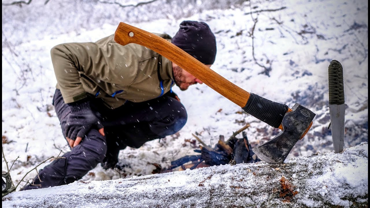 O zi cu zapada prin padure | 4K