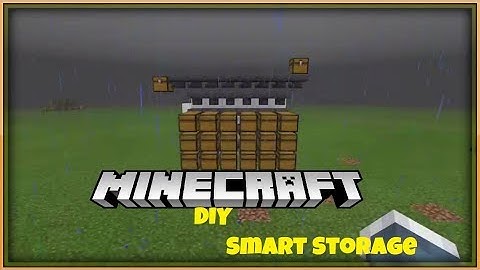How To Make A Smart Storage | Minecraft Bedrock Edition