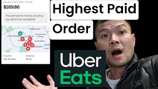 My Highest Paid Order Ever With Uber Eats by Side Hustle Addict 959 views 3 months ago 13 minutes, 7 seconds