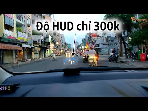 Video ✅ Thử độ HUD - màn hình hắt kính oto giá siêu rẻ chỉ... - youtube