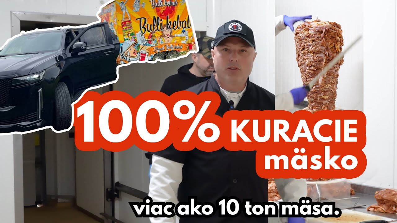 Bulli kebab - 100% kuracie mäso - výroba - 4K