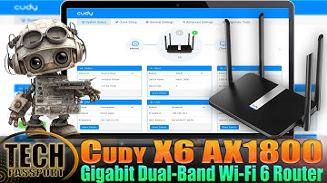 Cudy X6 AX1800 Dual Band Smart Wi-Fi 6 Router 📶 Cudy Wireguard VPN Router | Cudy PPTP VPN Router ✅️